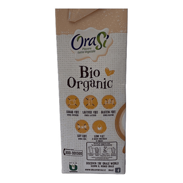 Leche Vegetal Orasi Bio Organic Almendra Sin Azúcar 1 Lt 3