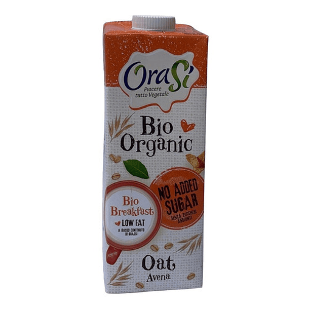 Leche Vegetal Orasi Organic Avena Sin Azúcar Añadida 1 Lt 1