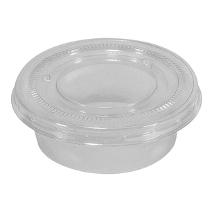 Pocillo Degustador Salsero Con Tapa 1.5 Oz (45cc) X100 U
