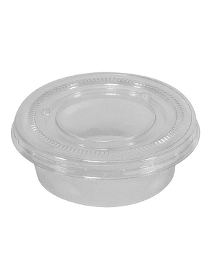 Pocillo Degustador Salsero Con Tapa 1.5 Oz (45cc) X100 U
