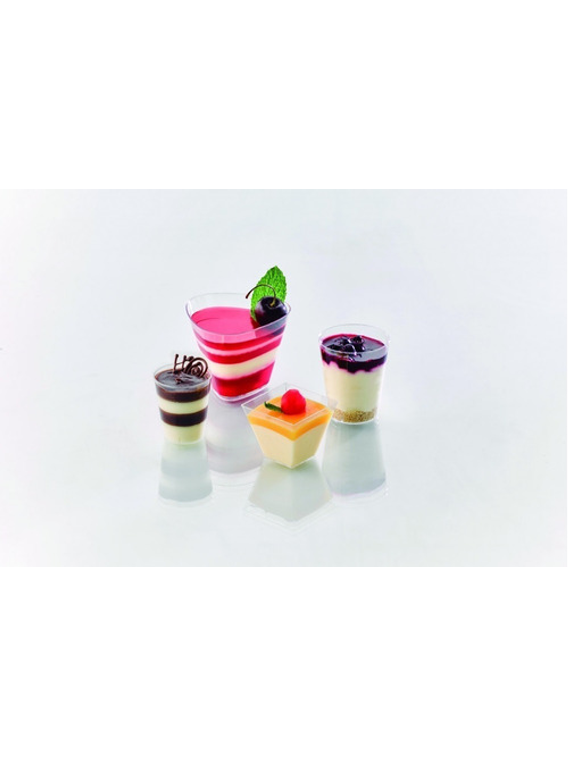 Copa Triangular Para Postres Petite 6oz 28gr X12 Unidades 2