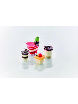 Copa Triangular Para Postres Petite 6oz 28gr X12 Unidades