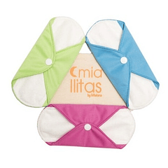 Miallita 3 Toallas Higiénicas Reutilizables Súper Absorbente