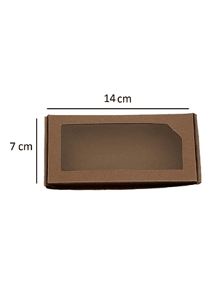 5 Cajas De Cartón Kraft Multiuso Autoarmables 14x7x3 Cm No2