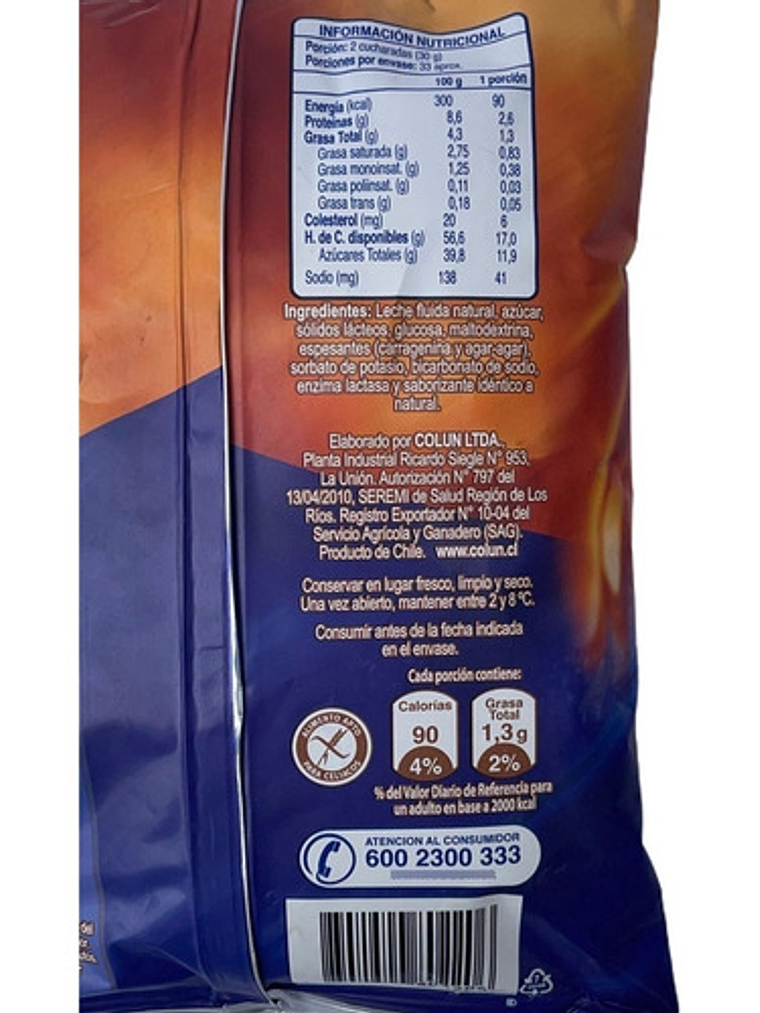 Manjar Fundo Los Alerces 1 Kg - Colun 2