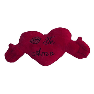 Regalo San Valentín 14f Cojín De Corazón Te Amo Rojo 50 C