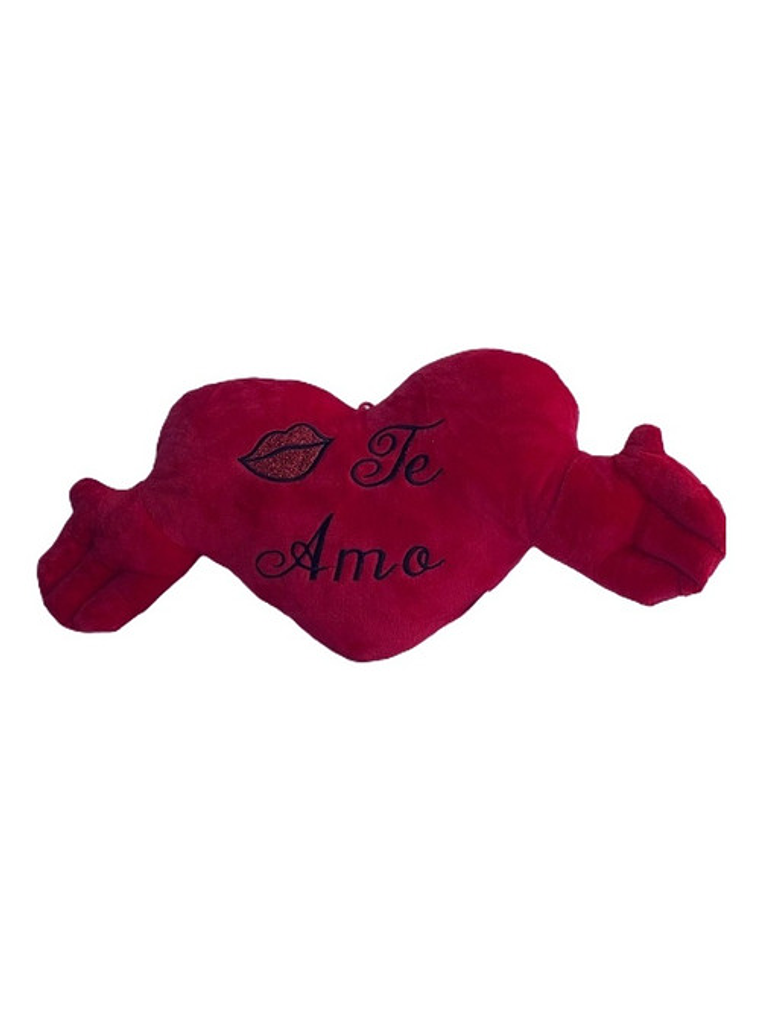 Regalo San Valentín 14f Cojín De Corazón Te Amo Rojo 50 C 1