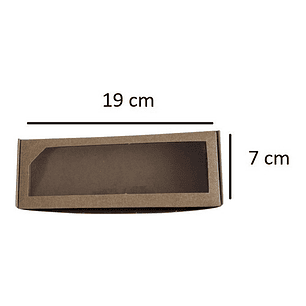 5 Cajas De Cartón Kraft Multiuso Autoarmable 19x7x4cm  N°3a