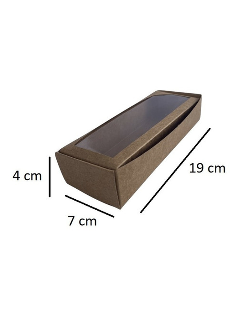 5 Cajas De Cartón Kraft Multiuso Autoarmable 19x7x4cm  N°3a 2