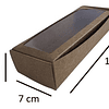 5 Cajas De Cartón Kraft Multiuso Autoarmable 19x7x4cm  N°3a