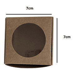 5 Cajas De Cartón Kraft Multiuso Autoarmable 7x7x3cm  N°1