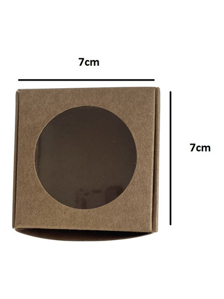 5 Cajas De Cartón Kraft Multiuso Autoarmable 7x7x3cm  N°1 1