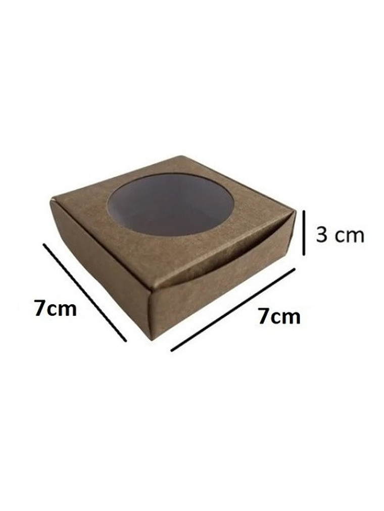 5 Cajas De Cartón Kraft Multiuso Autoarmable 7x7x3cm  N°1 2