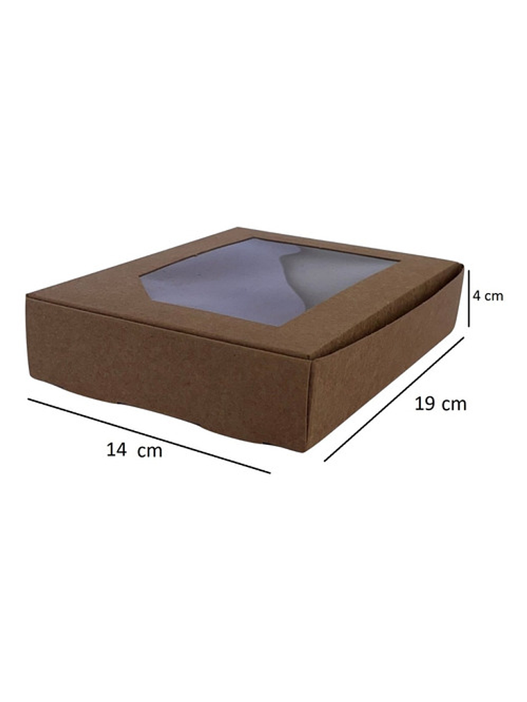 5 Cajas De Cartón Kraft Multiuso Autoarmables  19x14x4 N°6 2
