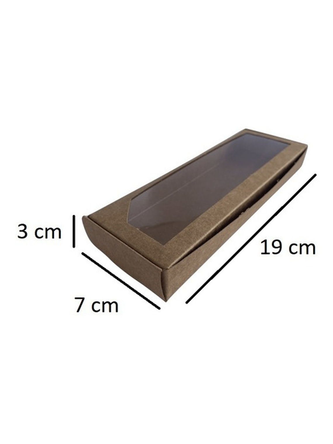 5 Cajas De Cartón Kraft Multiuso Autoarmable 19x7x3cm  N°3 2