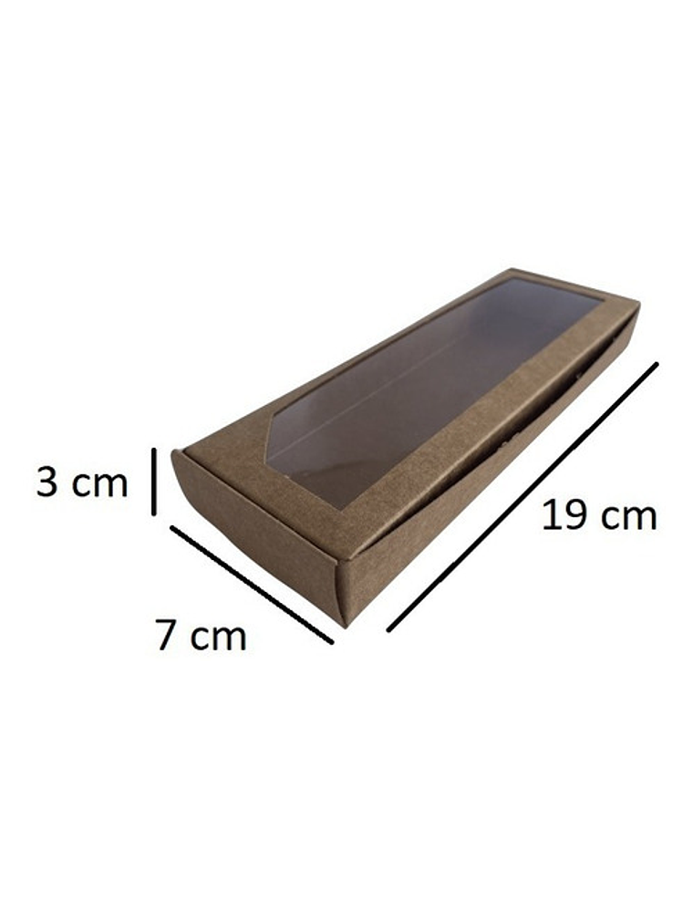 5 Cajas De Cartón Kraft Multiuso Autoarmable 19x7x3cm  N°3 2