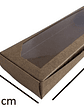 5 Cajas De Cartón Kraft Multiuso Autoarmable 19x7x3cm  N°3 - Miniatura 2