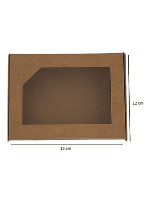 5 Cajas De Cartón Kraft Multiuso Autoarmable 15x12x3cm  N°4