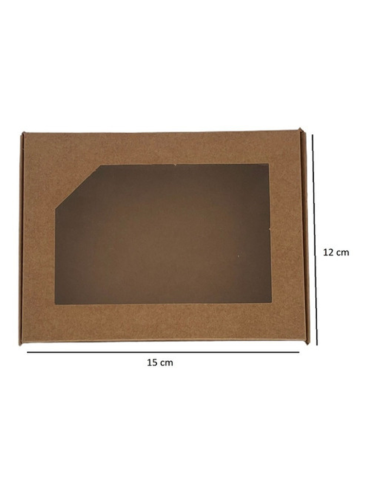 5 Cajas De Cartón Kraft Multiuso Autoarmable 15x12x3cm  N°4 1