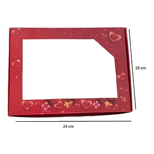 10 Cajas Desayuno Fines Varios San Valentín 24x18x3cm N°12
