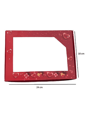 10 Cajas Desayuno Fines Varios San Valentín 24x18x3cm N°12