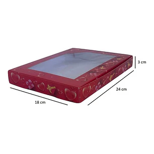 10 Cajas Desayuno Fines Varios San Valentín 24x18x3cm N°12