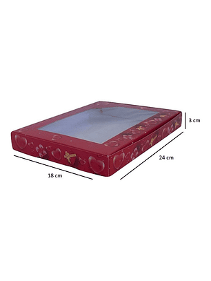 10 Cajas Desayuno Fines Varios San Valentín 24x18x3cm N°12