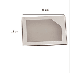 5 Cajas Cartón Blanca Multiuso Autoarmables 15x12x3cm N°4b