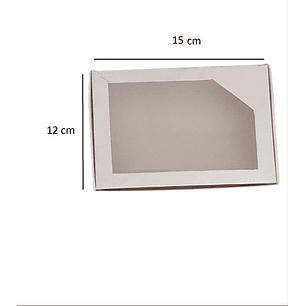 5 Cajas Cartón Blanca Multiuso Autoarmables 15x12x3cm N°4b