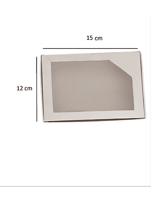 5 Cajas Cartón Blanca Multiuso Autoarmables 15x12x3cm N°4b