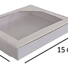 5 Cajas Cartón Blanca Multiuso Autoarmables 15x12x3cm N°4b