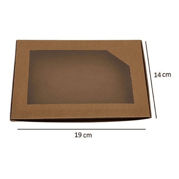5 Cajas De Cartón Kraft Multiuso Autoarmable 19x14x3cm  N° 1