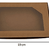 5 Cajas De Cartón Kraft Multiuso Autoarmable 19x14x3cm  N°