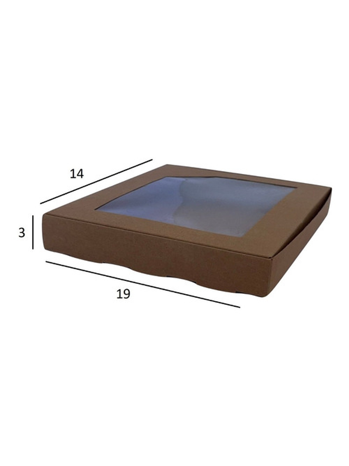 5 Cajas De Cartón Kraft Multiuso Autoarmable 19x14x3cm  N° 2