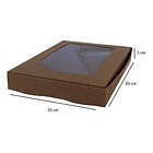 5 Cajas De Cartón Kraft Multiuso Autoarmables 20x10x3cm N°14 1