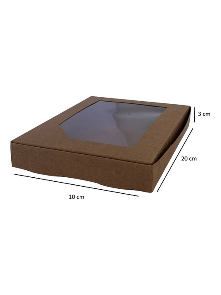5 Cajas De Cartón Kraft Multiuso Autoarmables 20x10x3cm N°14 1