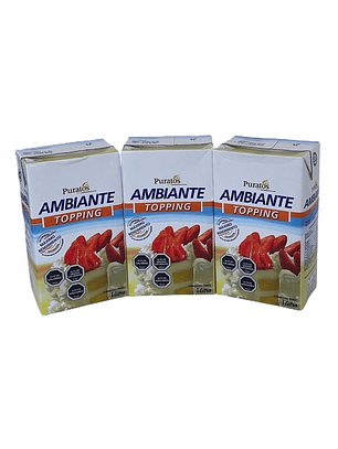 3 Cremas Chantilly Vegetal Puratos Ambiante Sin Lactosa 1 Lt