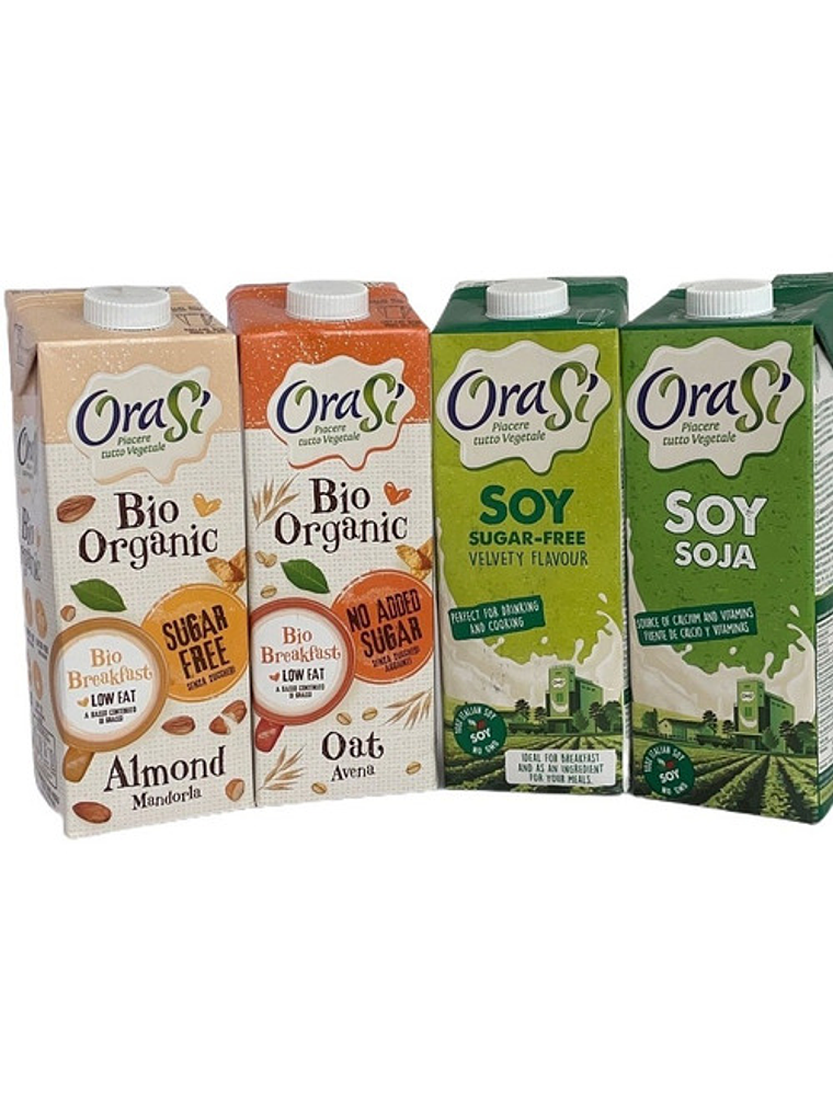 Pack 4 Leches Vegetal Orasí 1 Lt 1