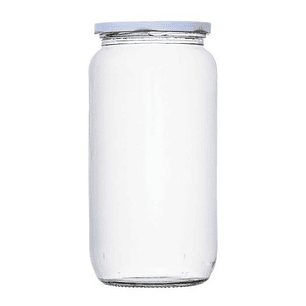 Pack 20 Frascos Conserveros 1000 Cc 1 Litro Con Tapa Blanca