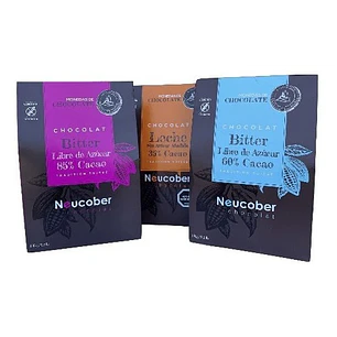 Chocolate Neucober Trilogía Sin Azúcar 35% Leche, 60% Y 85% 