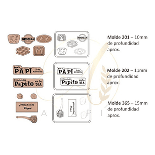 Moldes Para Chocolates Formas Diversas Día Del Padre