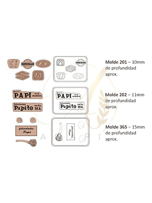 Moldes Para Chocolates Formas Diversas Día Del Padre