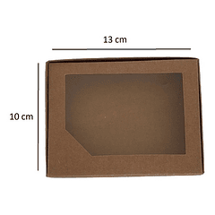 5 Cajas De Cartón Kraft Multiuso Autoarmable 13x10x3cm N°13