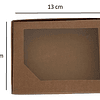 5 Cajas De Cartón Kraft Multiuso Autoarmable 13x10x3cm N°13