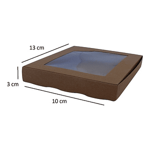 5 Cajas De Cartón Kraft Multiuso Autoarmable 13x10x3cm N°13