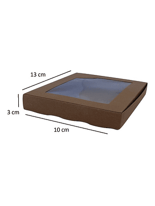 5 Cajas De Cartón Kraft Multiuso Autoarmable 13x10x3cm N°13