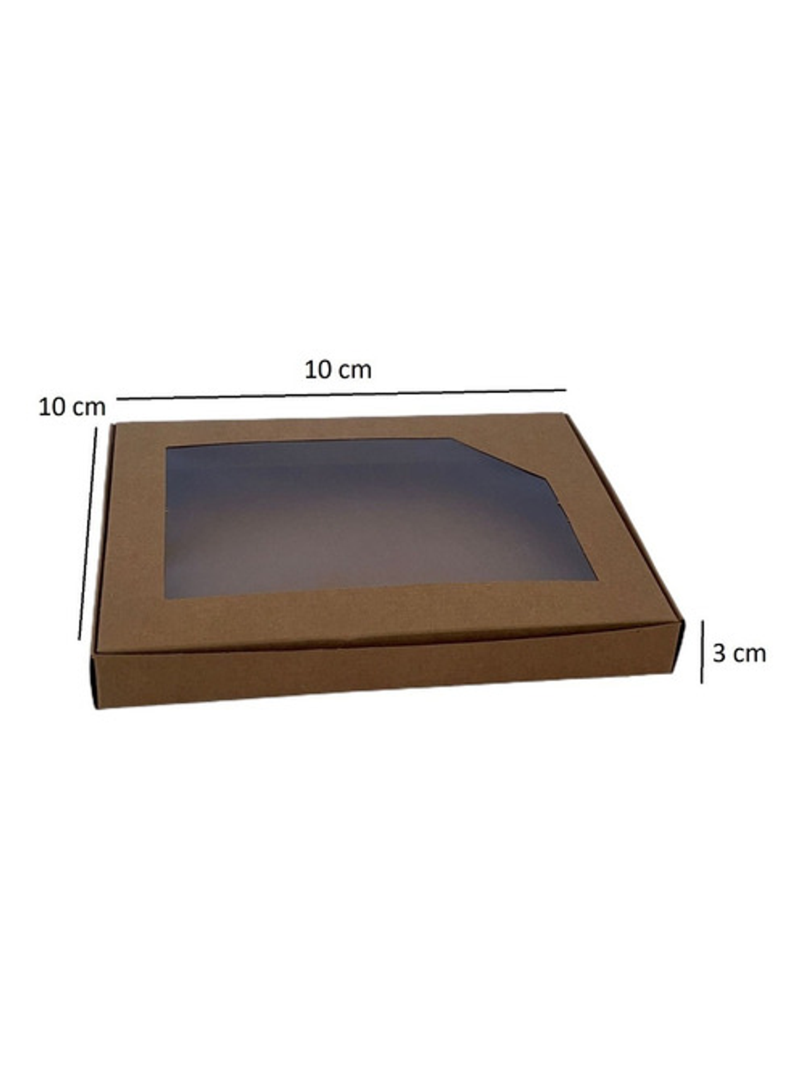 5 Cajas De Cartón Kraft Multiuso Autoarmables 10x10x3cm N°9 1