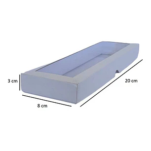 5 Cajas De Cartón Café Multiuso Autoarmables 20x8x3 Cm N°30