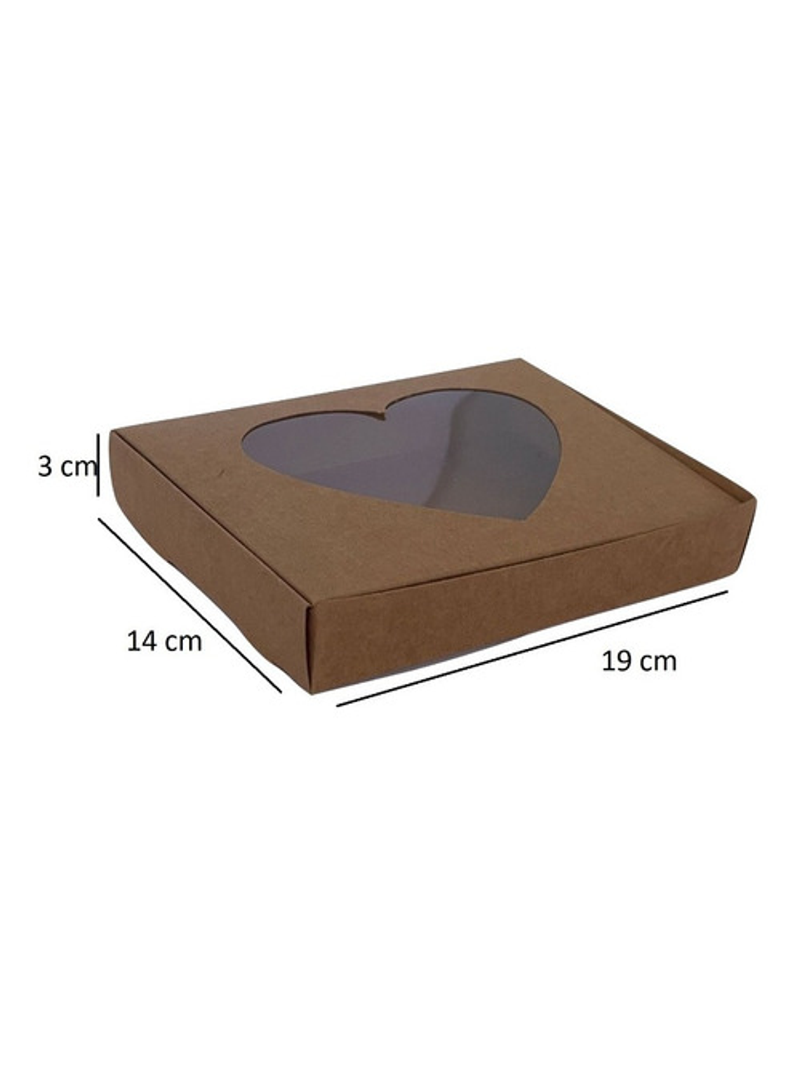 5 Cajas Cartón Multiuso Autoarmable Corazón 19x14x3 N°6bc 2