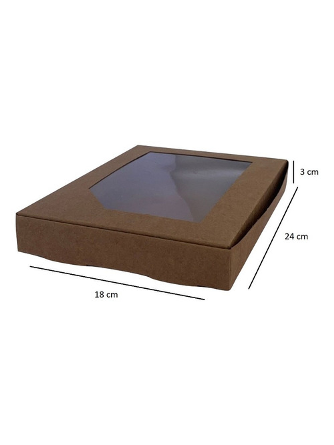 5 Cajas De Cartón Kraft Multiuso Autoarmable 24x18x3cm N°12 1